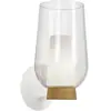 Applique murale Led verre et bois - Mantra - Nora