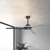 Mantra Iluminación Ventilateur de plafond LED Brisa noir/bois DC silen...