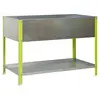 SimonRack - Jardinière galva/vert 200L avec étagère - UrbanGarden Top 850x1200x600 Galva