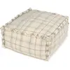 Lorena Canals - Pouf Tartan Bleu Glacier taille unique