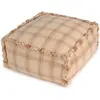 Lorena Canals - Pouf Tartan Vieux Rose taille unique