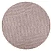 Lorena Canals Tapis rond lavable en laine rose Ø160