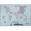 Lorena Canals Tapis lavable carte du monde (140 x 200 cm)