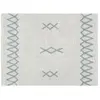 Lorena Canals Tapis rectangulaire Atlas écru et bleu (120 x 160 cm)