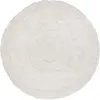 LORENA CANALS Tapis naturel rond en laine lavable en machine Arctic Blanc Ø 250