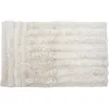 Homemaison - Tapis uni naturel lavable en machine en laine Dunes Blanc 80x140
