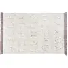 Lorena Canals Tapis lavable RugCycled® ABC en coton naturel (90 x 130 cm)