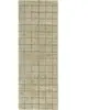 Lorena Canals Tapis de couloir en laine lavable motif mosaïque mousse - 80 x 230 cm