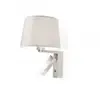 Leds-C4 Grok - Applique Murale D'intérieur À 2 Ampoules, Blanc Avec Lecture, E27