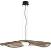 Suspension d'extérieur LED Mediterránia de Bover, brun, Ø 105 cm