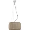 Bover Suspension d'extérieur LED Fora S, blanc naturel/beige, Ø 50 cm