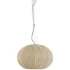 Bover Suspension de jardin led dimmable en aluminium blanc et abat-jour ivoire 72cm Garota