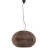 Suspension LED d'extérieur Garota de Bover, brun graphite/brun Ø 72 cm
