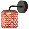 Bover Nans A Applique d'extérieur LED, rouge, Ø 16,7 cm