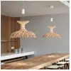 Bover DOME-Suspension LED Bois de Hêtre ajourée Ø60cm