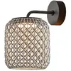 Bover Nans A applique d'extérieur LED, brun, Ø 21,6cm