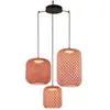 Bover Nans S/3L suspension LED à 3 lampes, rouge