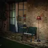 Bover ATTICUS-Lampadaire d'extérieur LED métal et tressé H114cm Marron