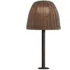 Bover lampe de table LED Atticus, brun graphite/brun, hauteur 50 cm