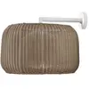 Bover applique d'extérieur Fora A, blanc naturel/beige, Ø 50 cm, E27