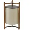 BOVER lampadaire KANDO P/76/R (Nastro crema - Alluminio, legno di teak...