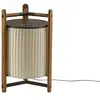 BOVER lampe de table KANDO M/40 (Nastro crema - Alluminio, legno di te...