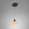 Suspension LED Bover Drep S/01, nude, verre, 2 700 K