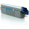 FasaWorld - Compatible Oki C612 Cyan Cartouche de Toner 46507507 6 000 Pages - OKI-OKT-C612CY-Générique