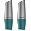 Cecotec Moulin électrique InstantMill Gravity Duo Acier et Bleu, Meuleuse en céramique