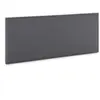 VS VENTA-STOCK Tête de lit Aura recouverte de tissu Gris Foncé 150x60 cm