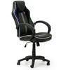 Vs Venta-Stock Fauteuil De Bureau Réglable Et Inclinable Formula Tapissé En Similicuir, Noir/Bleu