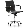 VS VENTA-STOCK Fauteuil de Bureau Croma inclinable Noir,Cuir Synthétique, Chaise Executive avec accoudoirs et Coussin rembourré, Hauteur réglable