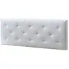 HOMN Tête de lit 160x60 cm blanc, cuir synthétique