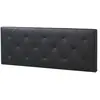 HOMN Tête de lit 160x60 cm noir, cuir synthétique