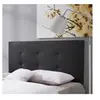 MARCKONFORT Tête de lit Carla 140x60 cm Noir, rembourrée de Mousse