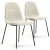 VS VENTA-STOCK SET DE 2 CHAISES BRENDA BEIGE