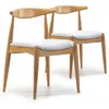 VS VENTA-STOCK Pack 2 chaises Corzo, Couleur Chêne, Bois Massif, 52,5 cm x 50 cm x 74.5 cm