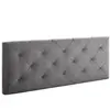 HOMN Tête de lit 140x60 cm, losanges en tissu gris, 8 cm d'épaisseur