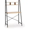 VS VENTA-STOCK Bureau Blanca noir, 1 étagère, style industriel, 83 cm longueur