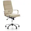 VS VENTA-STOCK Fauteuil de Bureau Morgan inclinable Taupe, Cuir synthétique