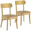 Pack de 2 chaises nala couleur chêne, bois massif I23112