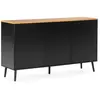 HOMN Buffet 3 portes couleur Noir