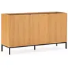 HOMN Buffet 3 portes couleur Chêne