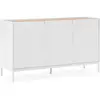 HOMN Buffet 3 portes couleur Blanc