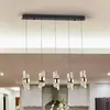Schuller Valencia Suspension LED Iliada, longueur 96 cm, métal noir/do...