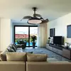 Schuller Valencia Ventilateur de plafond Enzo LED, dim, CCT, noir