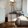 Schuller Valencia Lampadaire LED Narisa, doré rosé/brune
