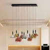 Charlize ii suspension cluster 9 lumières led multicolores 3000 k