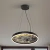 Schuller Valencia Suspension LED Stone, Ø 60 cm, CCT, noir, métal, acr...