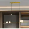 Schuller Valencia Suspension LED Mila, couleur or, longueur 120 cm, à ...